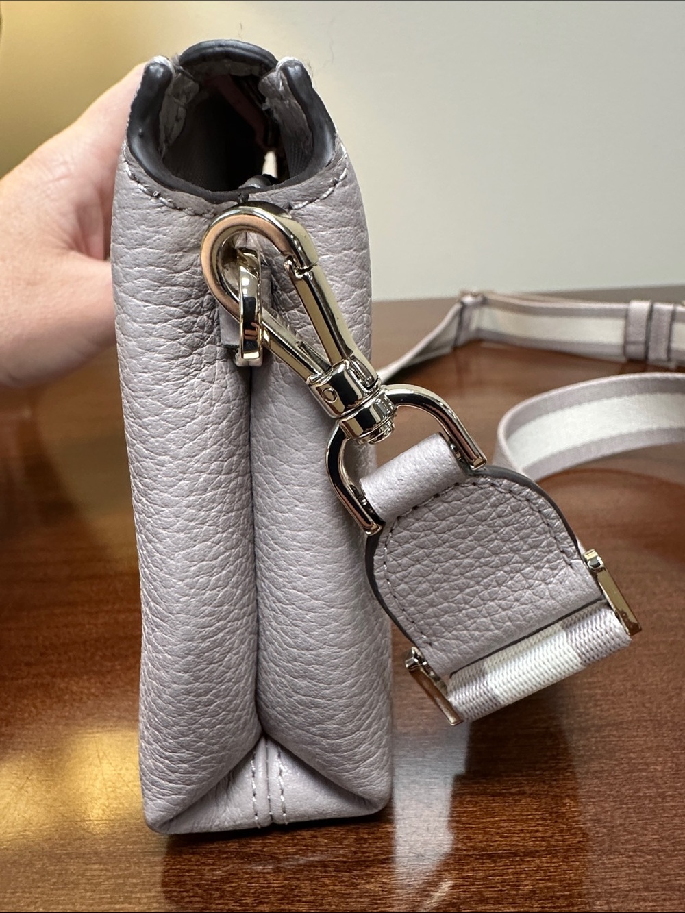 kate spade Pebbled Leather Crossbody - Light Taupe - Picture 11 of 11